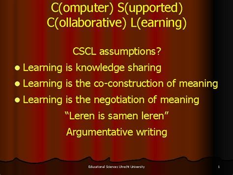 Computer Supported Collaborative Learning 的图像结果