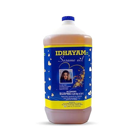 Idhayam Sesame Oil, 100% Pure and Fresh, Sesame Oil With a Good Source ...