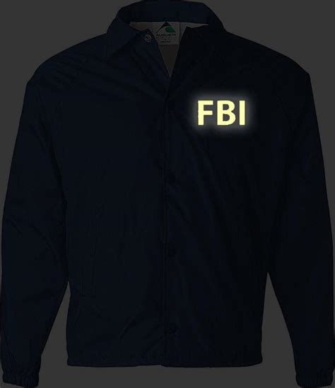 Smart People Clothing FBI Jacket with Yellow/Reflective Decoration ...