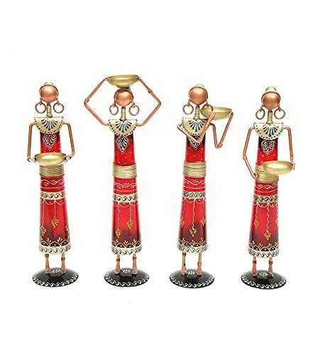 ASHAPURA GROUPS Rajasthani Tribal Majdoor Ladies' Red Tagari Doll Hand ...