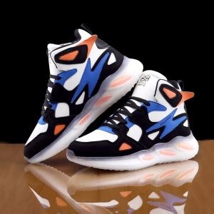 bacca bucci ATTITUDE Korean style High-top Streetwear Sneakers High ...