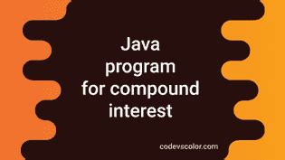 Image result for Annual Rate of Interest in Java