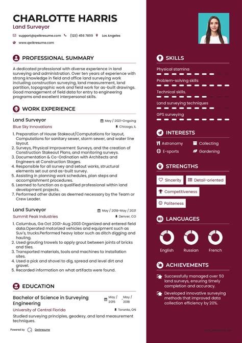 10+ Land Surveyor Resume Samples & Templates for 2025