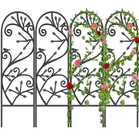Lark Manor Azelia 46'' H x 15'' W Metal Arched Trellis - Wayfair Canada