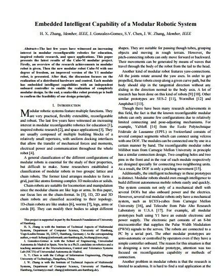 What are the demerits in embedded intelligent capability of a modular ...