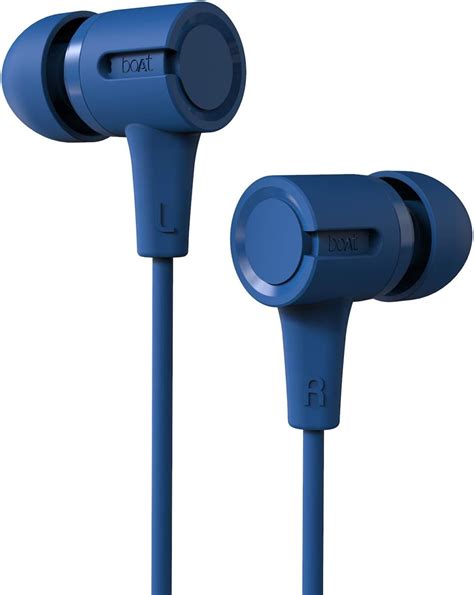 boAt Bassheads 102 in Ear Wired Earphones with Mic(Jazzy Blue) : Amazon ...