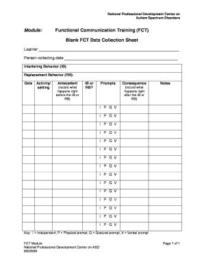 2010-2025 Form National Professional Development Center on ASD Blank ...