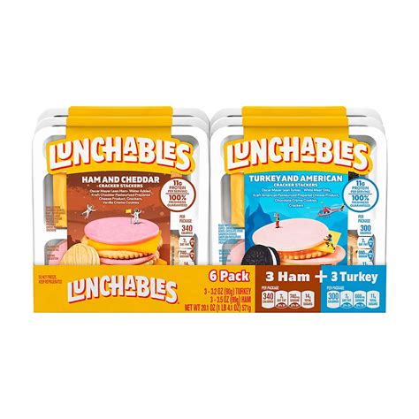 Oscar Mayer Turkey And Ham Lunchables Variety Pack | Fig App