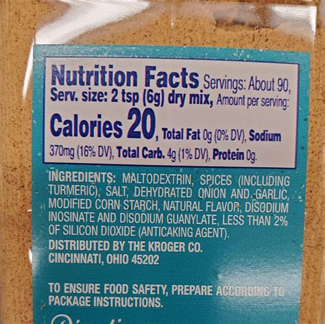 Kroger Taco Seasoning - The Kroger Co.