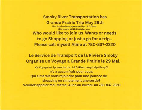 Trip to Grande Praire - Eaglesham Senior Centre - Birch Hills County