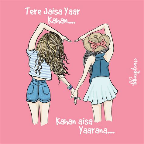 Tere Jaisa Yaar Kahan Wooden Coaster – Bhai Please India