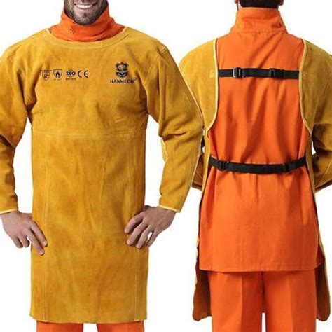 HANMECH Aprons & Shields Leather Welding & Safety Apron Safety Jacket ...