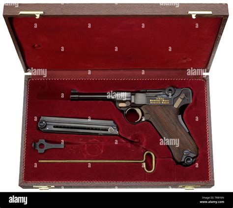 Small arms, pistols, Luger pistol 08 Parabellum, manufactured by Mauser ...