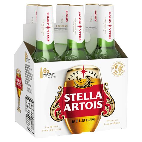 Stella Artois Belgium Premium Lager Beer 6 x 330ml - One Stop