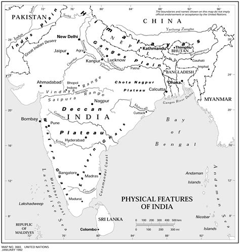 Physical Features of India • Mapsof.net