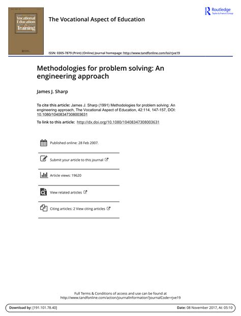 Image result for Engineer Problem Solving Methodology
