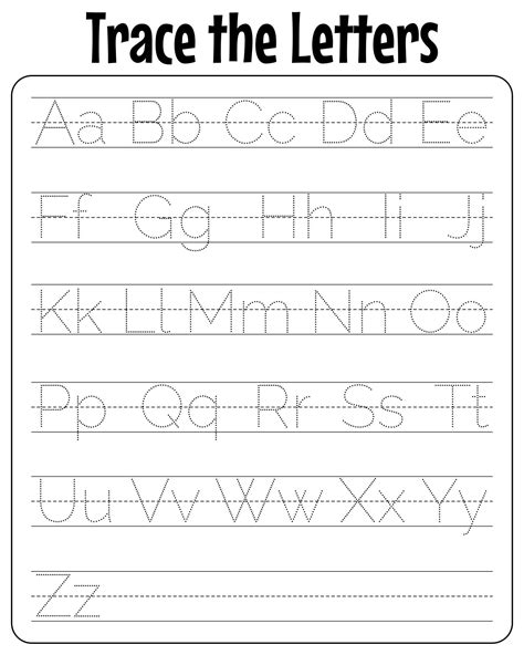 10 best printable traceable alphabet worksheets – Artofit