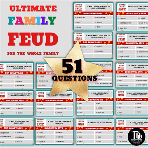 Printable Family Feud Questions