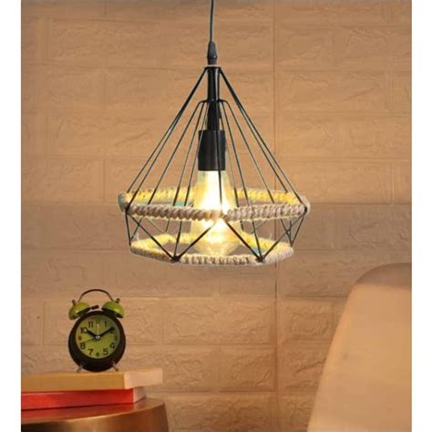 Buy Carsten Decorative Metal & Jute Hanging Lamp/Pendant Lamp/Ceiling ...