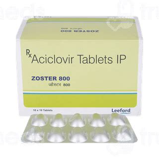 Zoster 800 MG | Order Zoster 800 MG Tablet Online at Truemeds