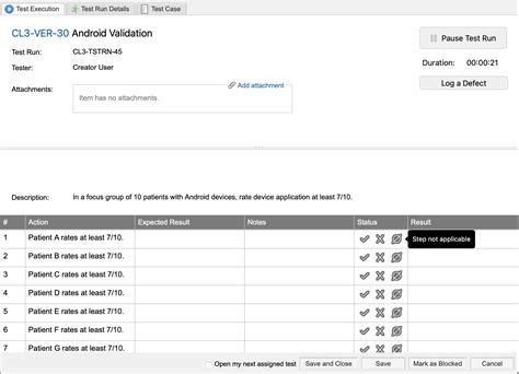 Execute Test 的图像结果