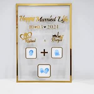 Vectopic Personalized NIKAH NAMA Thumb Print Wedding Gift Custom Name ...