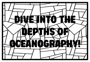DIVE INTO THE DEPTHS OF OCEANOGRAPHY! High School Science Coloring ...