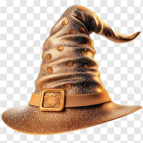 Classic Pointed Wizard Hat With Golden Stars And A Magical Aura ...