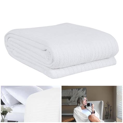 Eurotex Luxury Cotton Blankets for Queen Size Bed | All-Season Cozy 100 ...