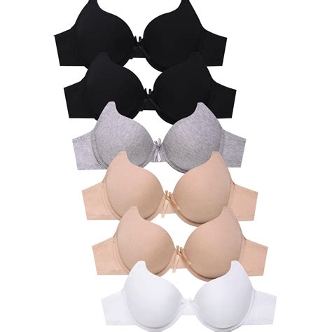 Mamia Women's Basic Lace/Plain Lace Bras Pack of 6- Various Styles ...