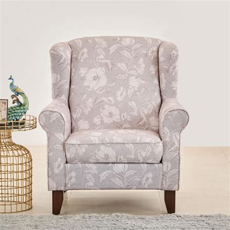 Buy Botanical Fabric 1-Seater Sofa - Beige from Home Centre at just INR ...