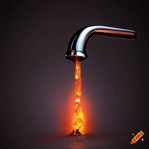 Hot tap water on Craiyon