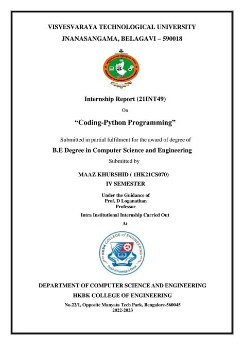 Image result for Abstract for Internship Report of Machine Learning with Python