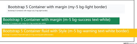 Bootstrap 5 Tutorial Container 的图像结果