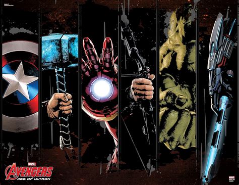 Trend Setters Avengers The Age of Ultron Weapons Mighty Print Wall Art ...