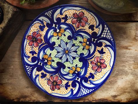 Talavera Plate Wall Hanging, Mexican Pottery, Rustic Decor, Mexican ...