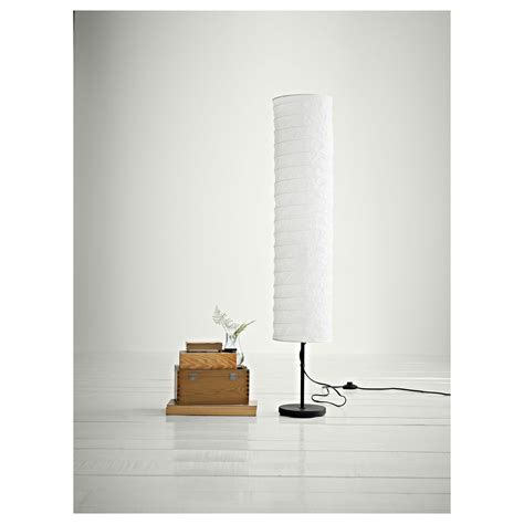 IKEA Holmo Floor Lamp Rice Paper Shade White Light Modern Indoor Soft ...