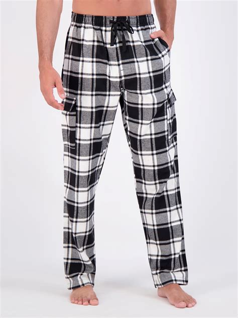 Hanes Men's Flannel Lounge Pajama Pants with Pockets, Adjustable Waist ...