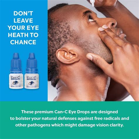 Can-C Eye Drops with EZ Drops Reflective Applicatory Strips - Antioxidant Lubricant Eye Drops (2 ...