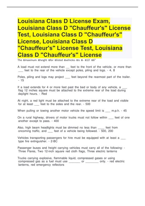 Image result for Class D License Test