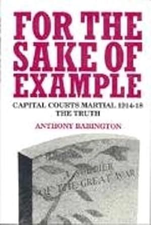 Buy For the Sake of Example: Capital Courts Martial 1914-18 - The Truth ...