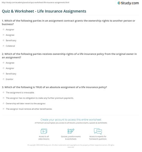 Free Life Insurance Practice Test 的图像结果