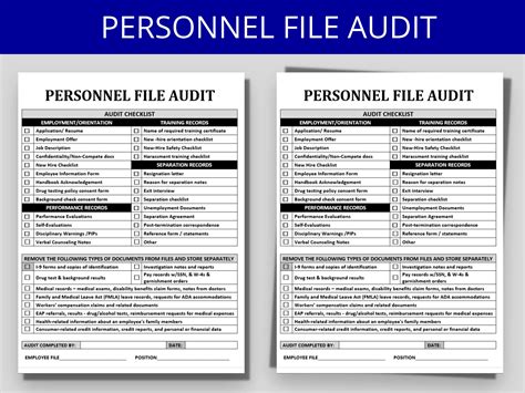 Employee Personnel Templates