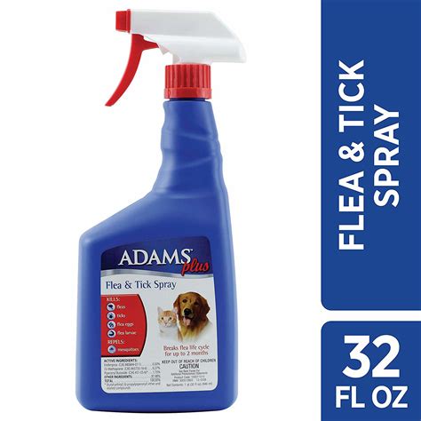 Adams Plus Flea and Tick Spray for Cats and Dogs 32 ounces I HHCS