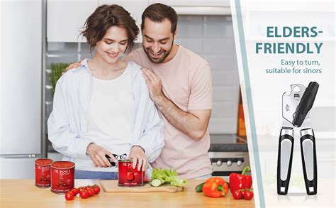 Buy Tin Opener, Lychico 3-in-1Can Opener Handheld Heavy Duty Stainless ...