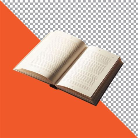 An open blank book pages on a transparent background | Premium AI ...