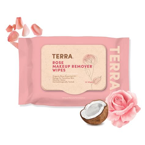 Buy Best Travel Rose Makeup Remover Wipes by Terra