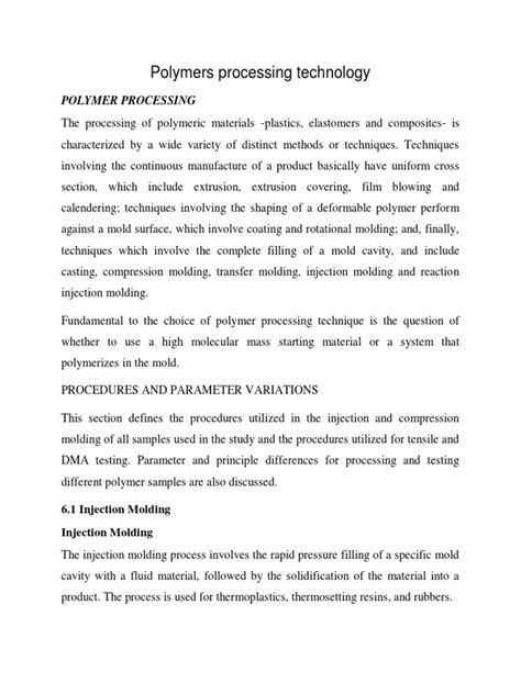 Image result for Polymer Processing