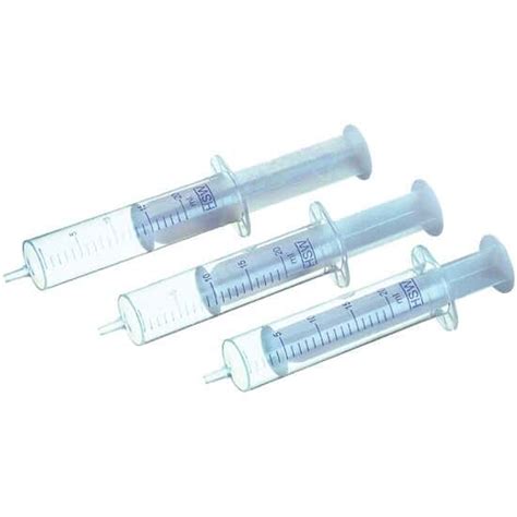Cole-Parmer Disposable Syringe, Centric Tip, Luer Slip, 20 mL; 100/Pk ...
