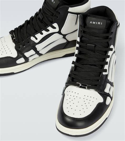 Amiri - Skeleton high-top leather sneakers Amiri